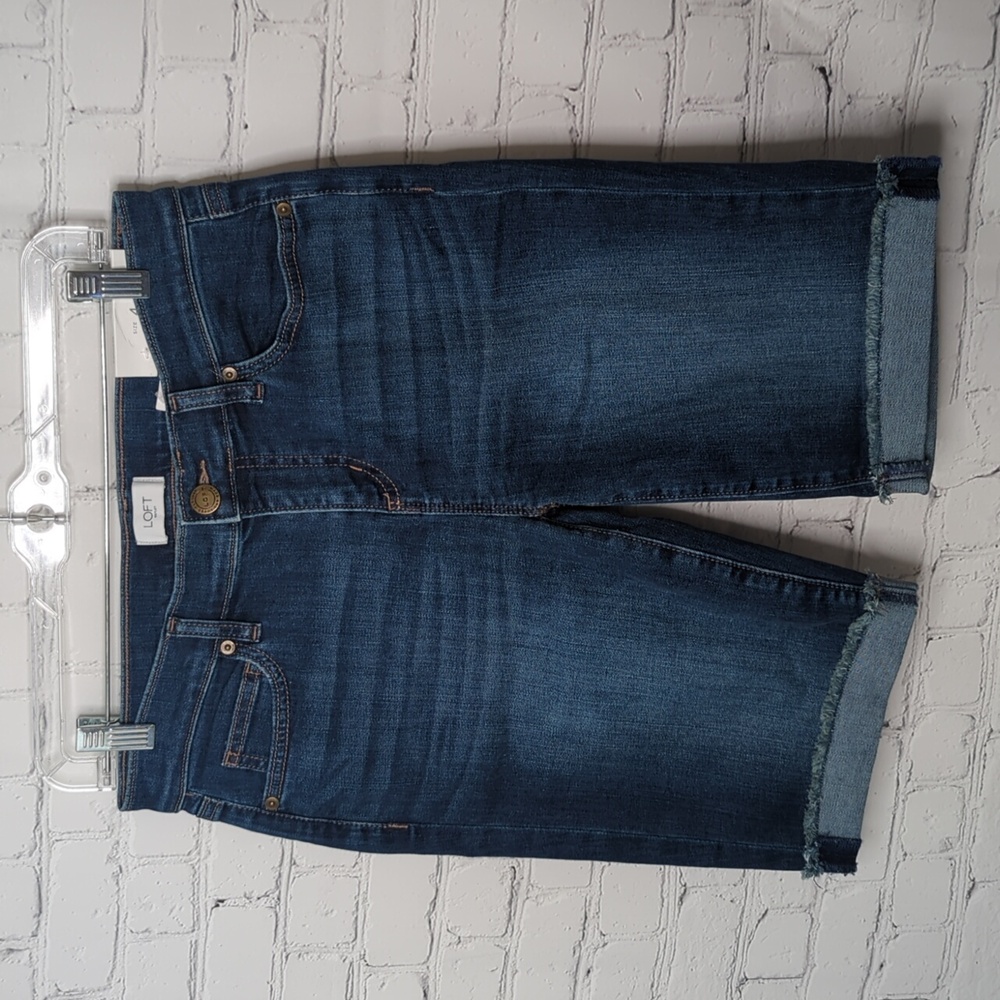 NWT loft outlet cuffed Bermuda shorts